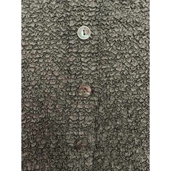 Coldwater Creek 2X Crinkle Colorblock Button-Up Top/Jacket - Picture 5 of 5